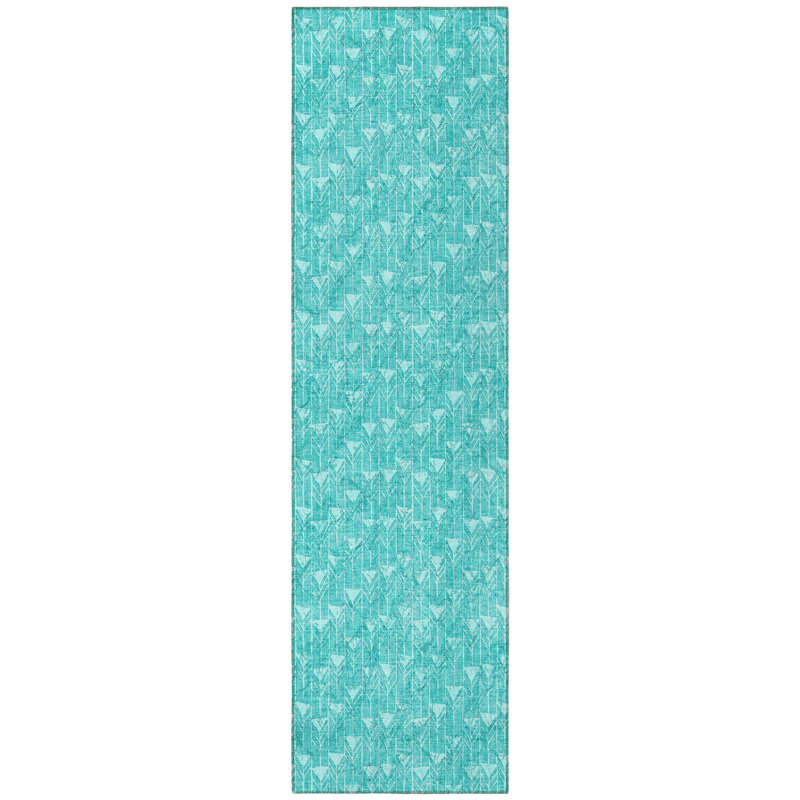 Tapis de couloir extérieur 8 po Turquoise