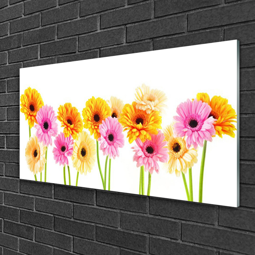 Glasbild Floral Blumen