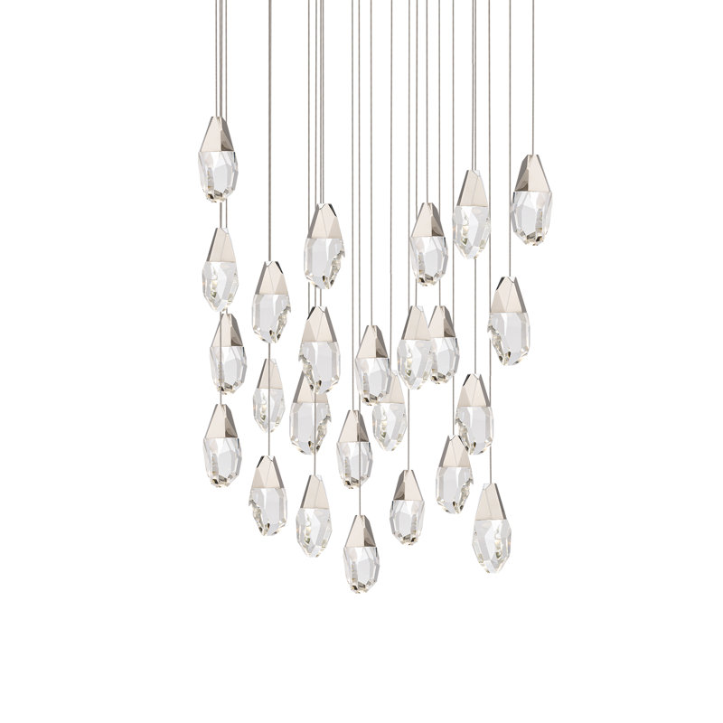 Martini 25 - Light LED Pendant, Clear, Polished Nickel