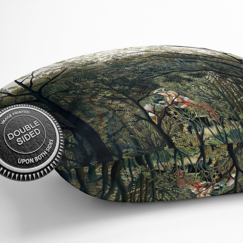 Rendezvous In The Forest Square Throw Cushion, 40cm H x 40cm W x 15cm D