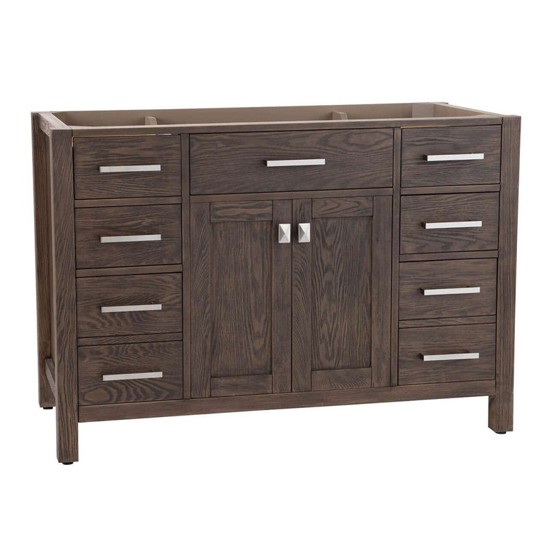 Ensemble de meuble-lavabo simple 48 po Mason Hill, Chêne foncé