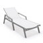 Chaise longue d'extérieur en métal avec table-88151122