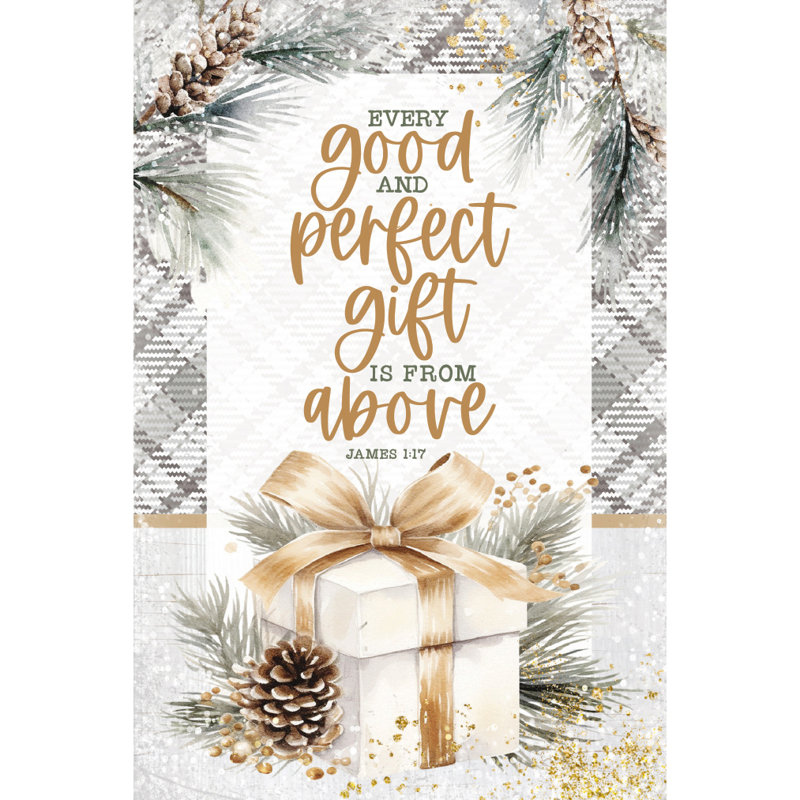«Every Good Christmas», plaque murale en bois avec chevalet et crochet, art de la table - 4 po x 6 po