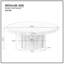 Table basse ronde 35,43 "avec base cylindrique-1137184207