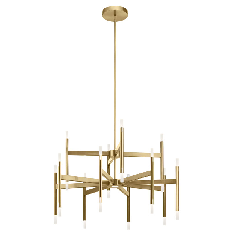 Brantley 24 - Light LED Chandelier, Champagne Gold