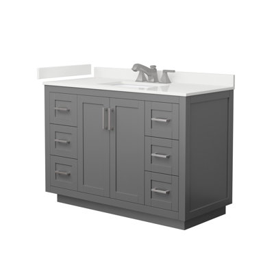 Miranda 48" Freestanding Single Bathroom Vanity with Quartz Top