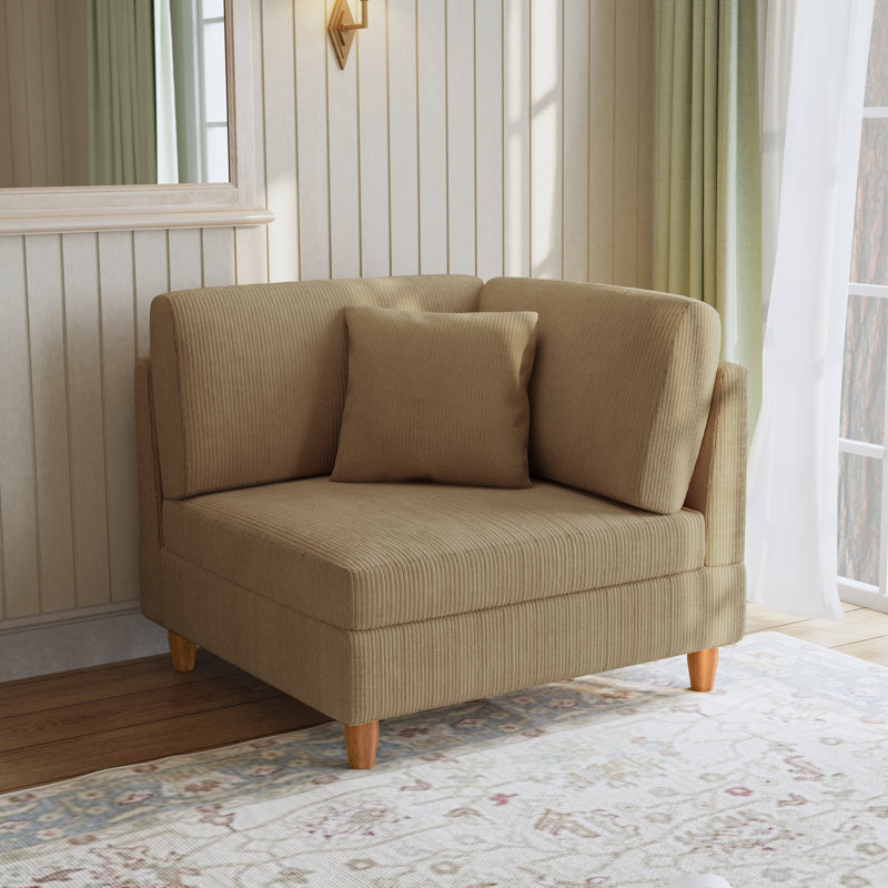 Upholstered Accent Chair, Camel