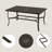 Calluna Willesden Rectangular Aluminum Dining Set with Cushions-586037046-586037049