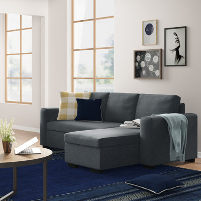 Breesport Upholstered 88 " L-Shaped Sofa Bed