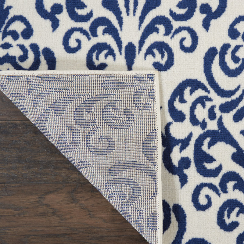 Florissant Damask Indoor Rug, Rectangle 3'9" x 5'9"