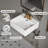 Los Flexi Floating Wall Mount Sink with 3-Hole, White Ceramic with Overflow-114119044-114119046