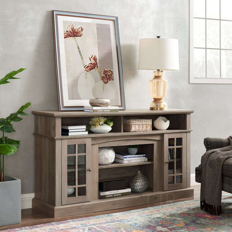 Crédence de rangement l 58 po Williette, Taupe, Non