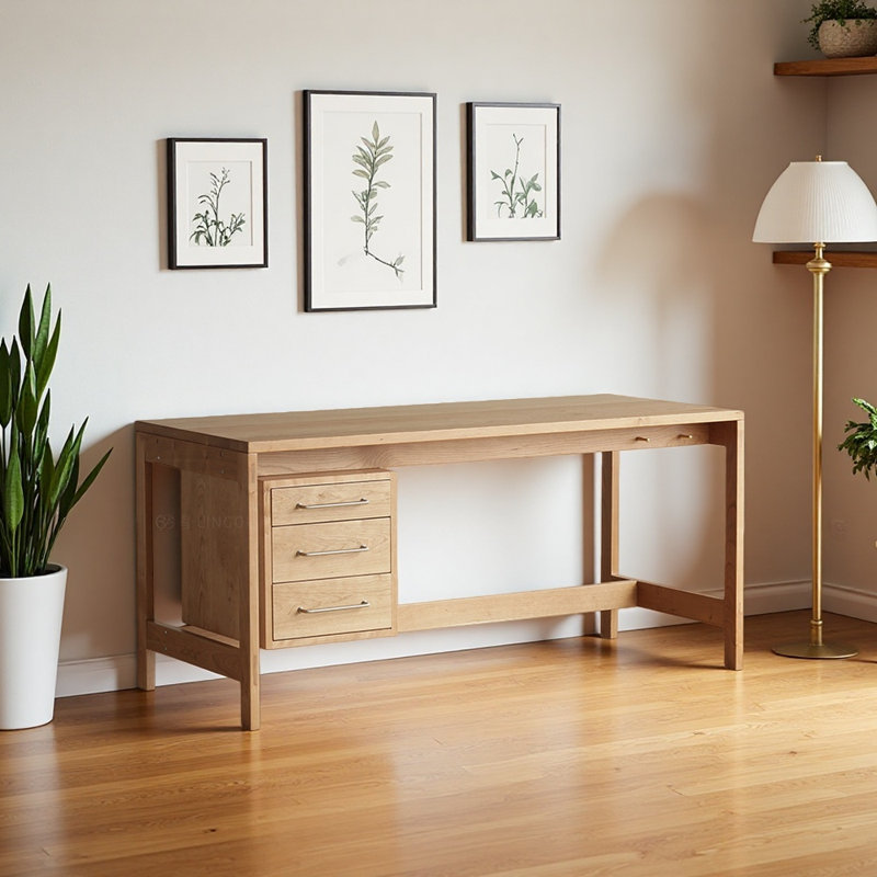 Bureau moyen moyen, H 29,53 po x l 55,12 po x P 26,77 po, Brun
