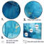 «Blue and White Cool Water Drip - Abstract Collages Wall Art Living Room»-640724006-640724008