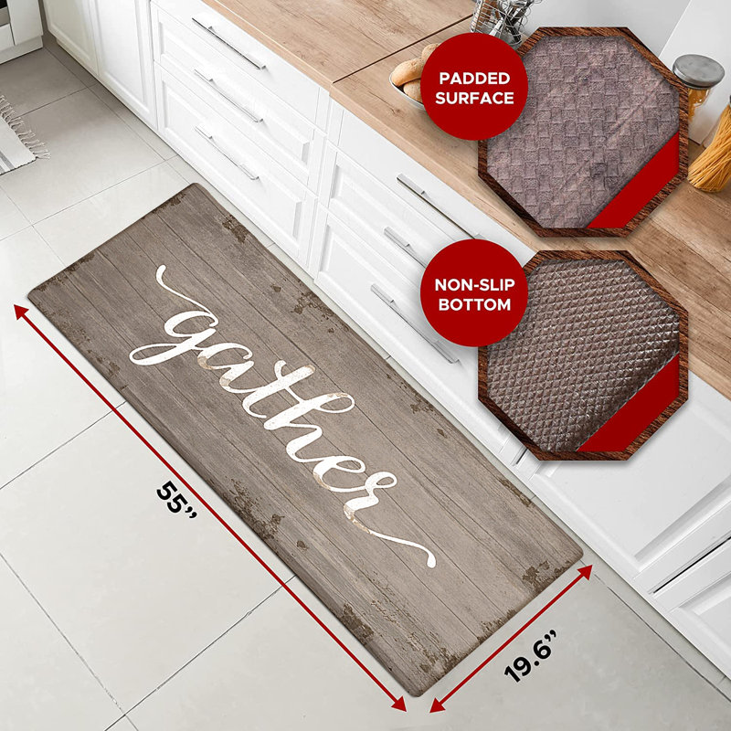 Obeth Synthetic Water Resistant Anti-Fatigue Non-Skid Kitchen Mat
