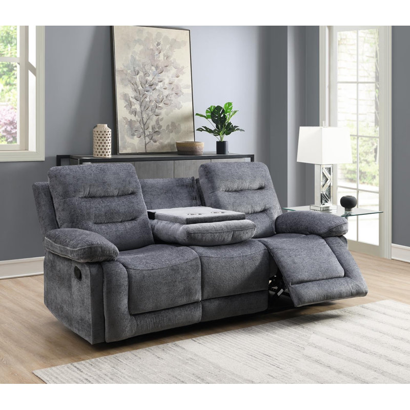 Canapé inclinable-Causeuse-Fauteuil inclinable, 3 Pieces: Sofa, Loveseat, Chair