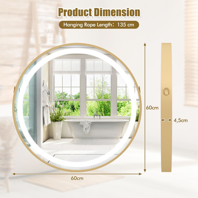 Aluminium Round Mirror
