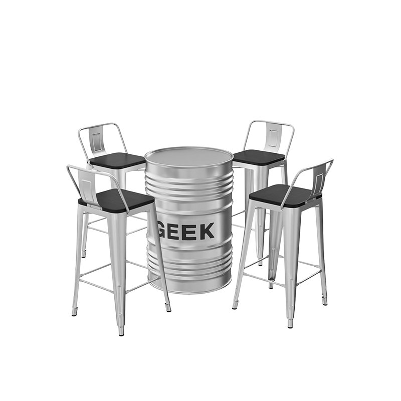 Praxton Pedestal Dining Set, 5