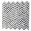 Carreau de mosaïque en marbre à chevrons 12 po x 12 po