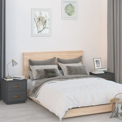 40cm W Solid Wood Bedside Table
