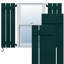Volet à panneau et n-lattes à trois planches l 17 1/8 po x H 38 po EnduraCore, vert thermique (par paire - quincaillerie non incluse)-134545804