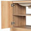 Meuble-lavabo de 36 po en bois avec 2 portes à fermeture douce, 4 tiroirs à fermeture douce, tablette réglable et armoire de rangement moderne
