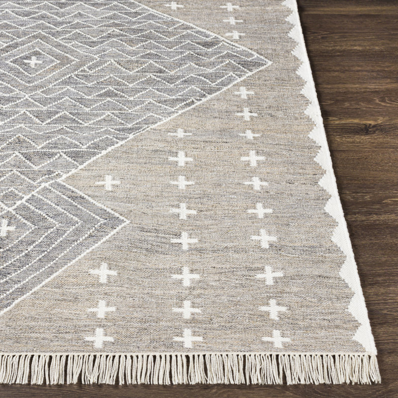 Malti Moroccan Handmade Beige/Gray/Charcoal Area Rug, Runner 2'6" x 8'