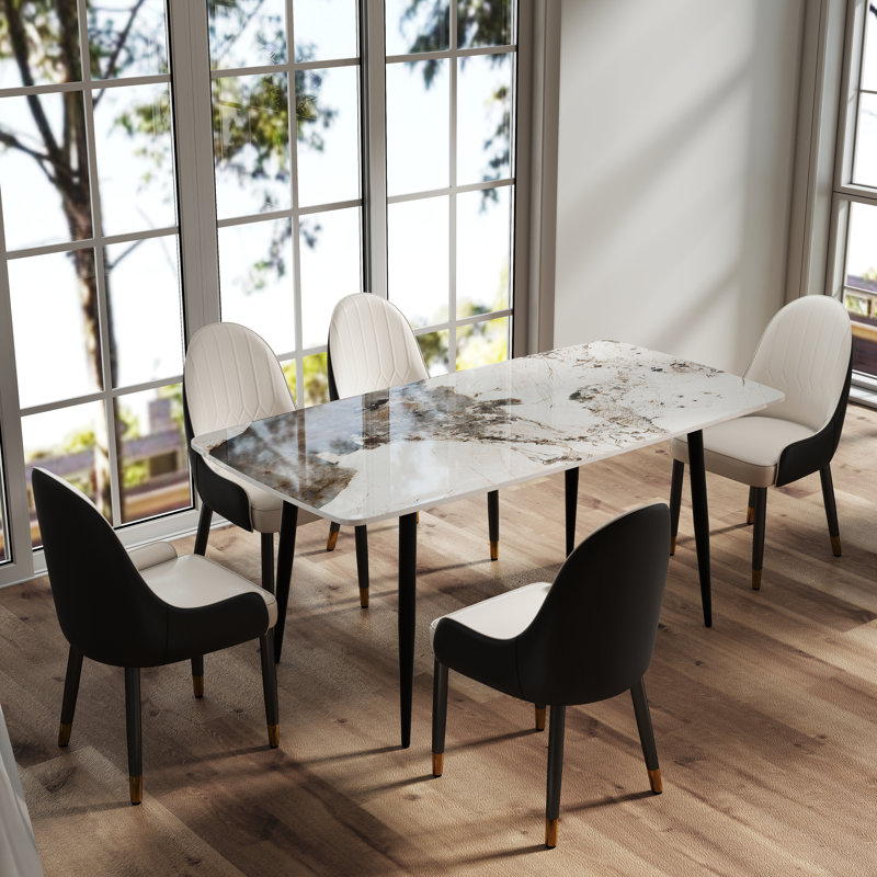 Ensemble de salle à manger à quatre pieds pour 6 personnes, Chanel