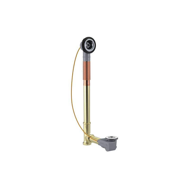 Drain de lavabo de salle de bain encastré 1,5" avec trop-plein pureflo cable