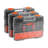 Single sided!3-Pack Small Parts Organizer 21-Compartment Organizer Box with Removable Divider