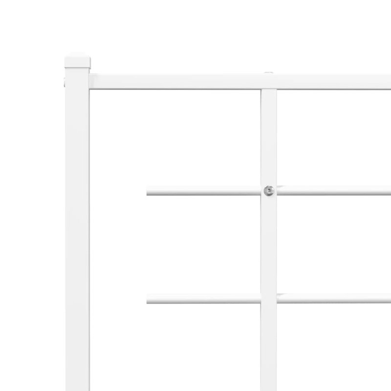 Melayna Metal Headboard, Super King - 193 x 200 cm, White