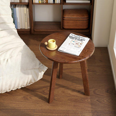 Table d'appoint ronde 100% chêne massif