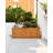 Barros Solid Cedar Rectangular Planter Box with Drainage Holes-2102627043-2088857656