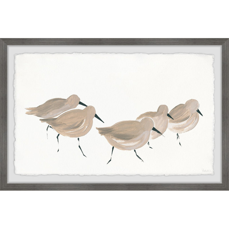 Little Brown Birds by Parvez Taj - Single Picture Frame Print, 20cm H x 30cm W