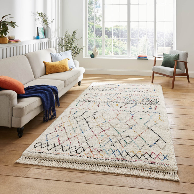 Havilyn Geometric Machine Tufted 120cm X 170cm Area Rug
