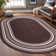 Quiogue Brown Non-Slip Area Rug