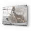 «Woodgrain Antiques Arctic Wolf 2» par Gordon Semmens, art mural en verre acrylique-1117659629