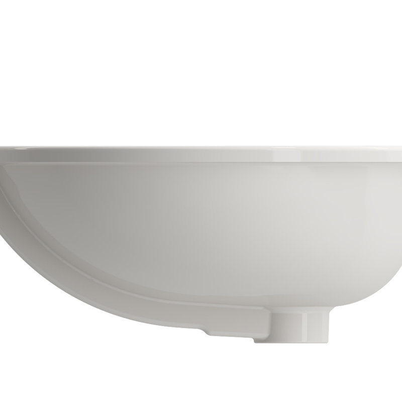 Parma 22.4'' L Bathroom Sink, Biscuit