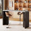 Bar 55 po de long à hauteur de comptoir pour 4 à 6 personnes avec plateau de table très épais, table basse rectangulaire pour la cuisine, la salle à manger et le salon-94124894