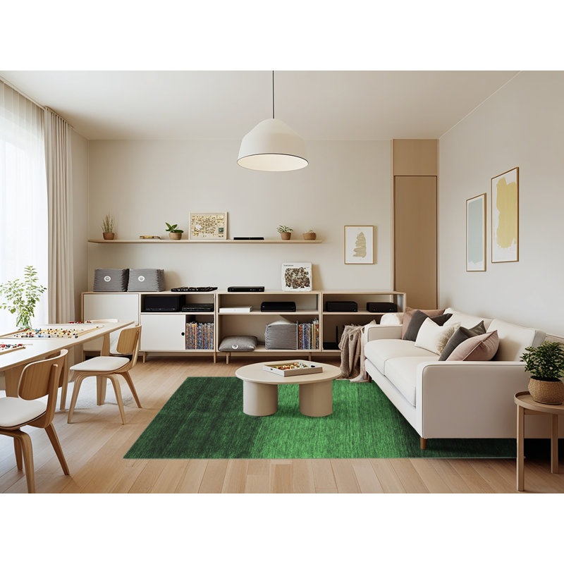 Washable Abstract Indoor Rug, Rectangle 7' x 9'