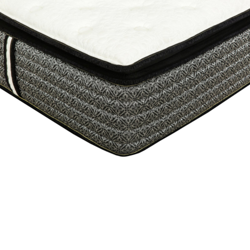 Matelas hybride en mousse viscoélastique imprégnée de gel de qualité supérieure 14 po - blanc / gris Premium, emballé pour un confort ultime