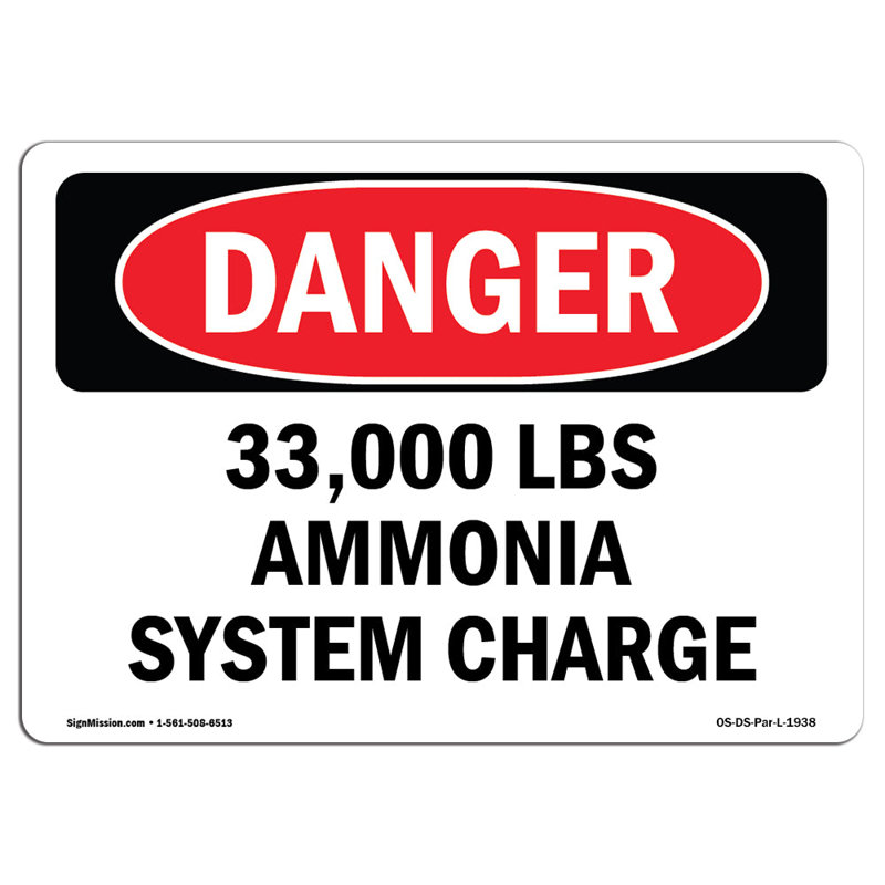 Panneau de danger OSHA, 12" H x 18" W x 0.1" D