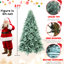 Arbre de Noël 7,5 pi bleu, 2148 pointes, aspect corsé d'aspect naturel, support en métal renforcé pour arbre des Fêtes avec teinte, installation rapide, présentoir de fêtes robuste