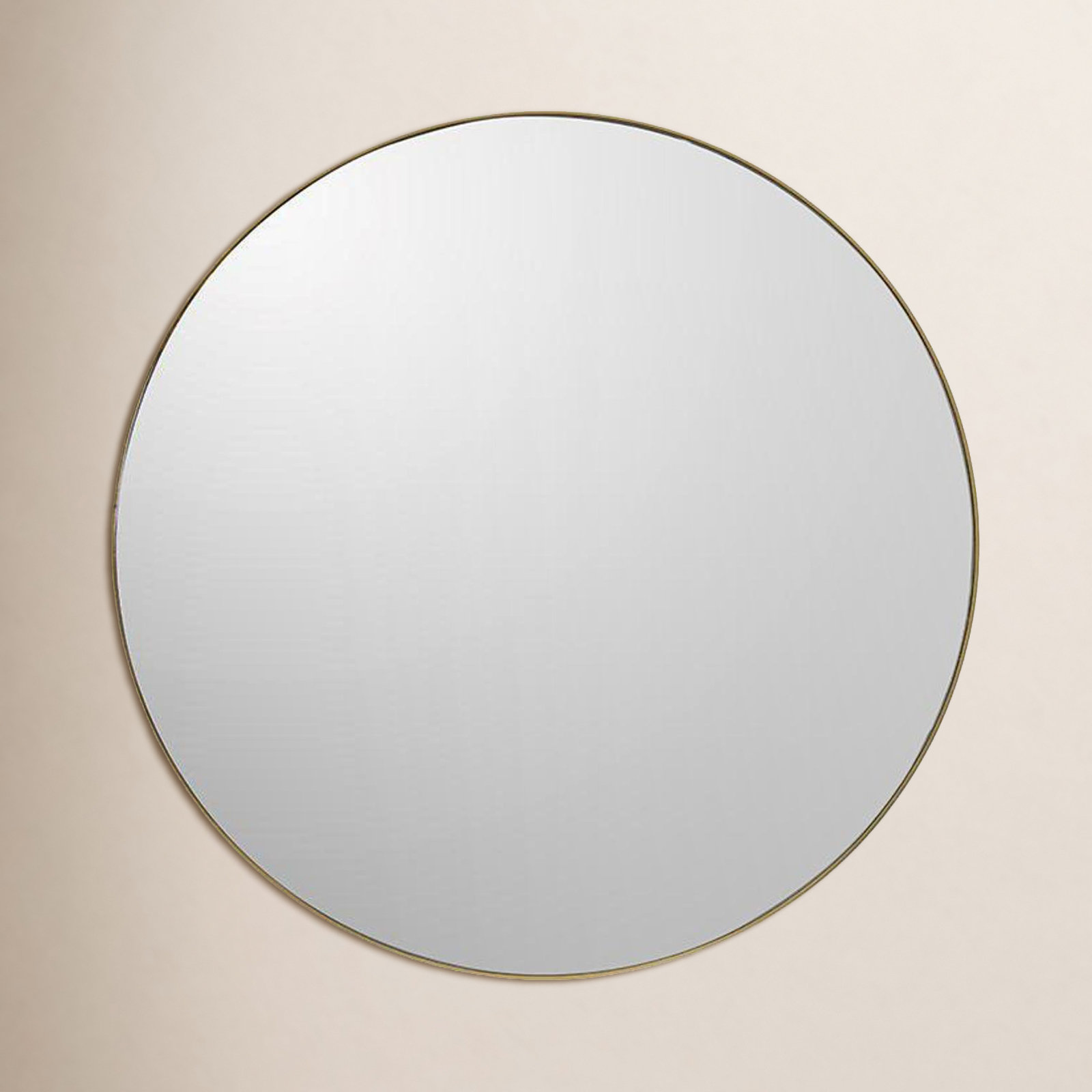 Eaton Round Mirror, Gold, 30" x 30"