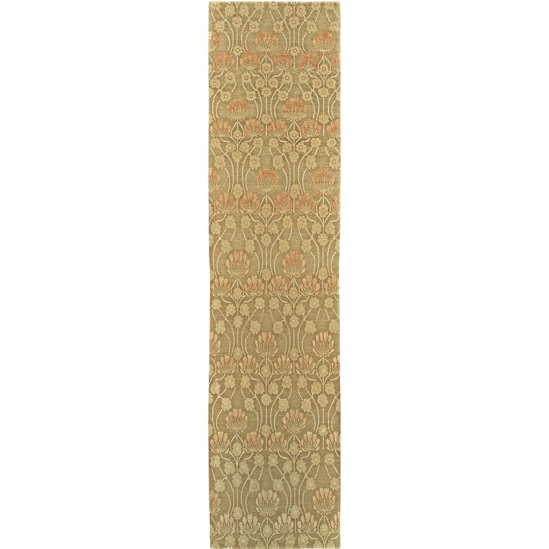 Floral Area Rug, Runner 3' x 10'