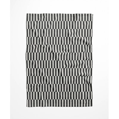 Off Stripe Velveteen Fleece Blanket