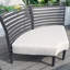 Canapé d'angle extérieur en aluminium Sectiona