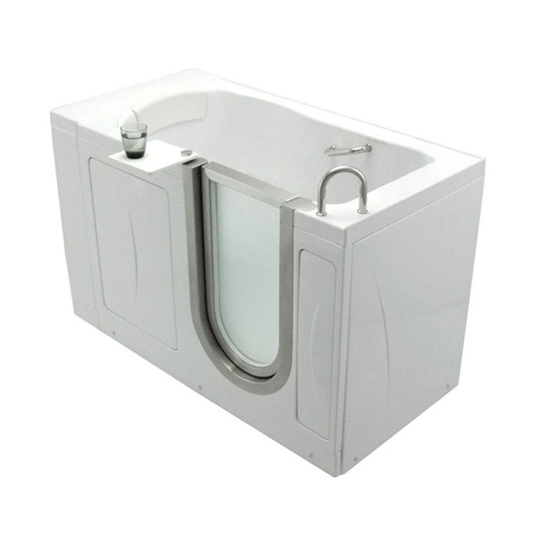 Elite 52.25'' x 29.75'' Walk-in Soaking Acrylic Bathtub