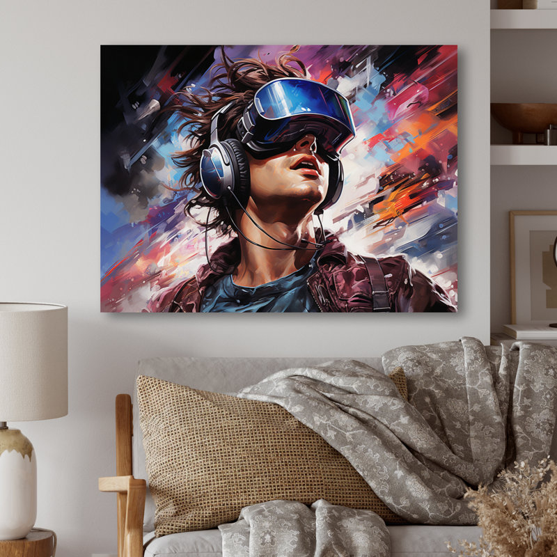 Jeu vidéo, aventure visuelle, portrait I - décoration murale jeux vidéo en métal, H 12 po x l 20 po x P 1 po
