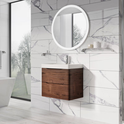 Stanhope 600mm Single Bathroom Vanity with Integrated Stone Basin